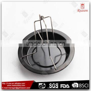 Black enamel chicken roasting pan set