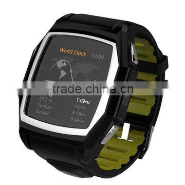 Black Blue Men Sport Running Pedometer Sedentary Reminder Heart Rate And GPS Positioning Compass Micro SIM Card Smart Watch GT68 photo-4