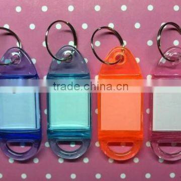 Plastic custom shape keychain