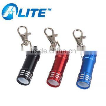 Factory Price Metal Aluminum LED Key Chain Mini Flashlight Keychain Light Torch LED Keyring