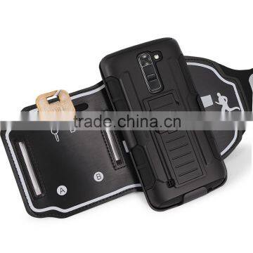 Sweatproof and Detachable Sports Armband,key and Credit Card Holder Dual Layers Protective for LG K7 photo-3