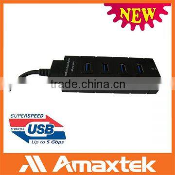 Shenzhen Amaxtek New Arrival USB3.0 4 Port Hub for USB Communication Equipment