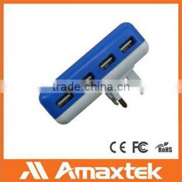 Wholesale Custom Travel 4 Port USB Wall Charger for Mobile