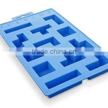 building block shape silicone cie tray