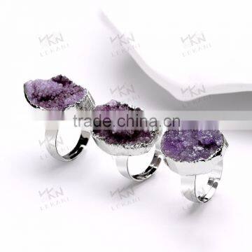 Direct Sale Luxury Purple Mood Ring, Nice Gift Natural Stone Jewelry photo-3