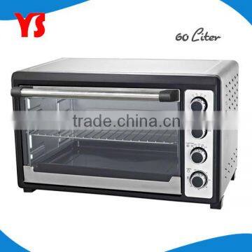 60L big electric oven with inside lamp and convection