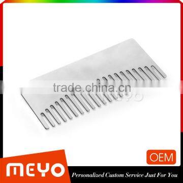 Lady rectangular steel comb hair comb packed in gift paper letter