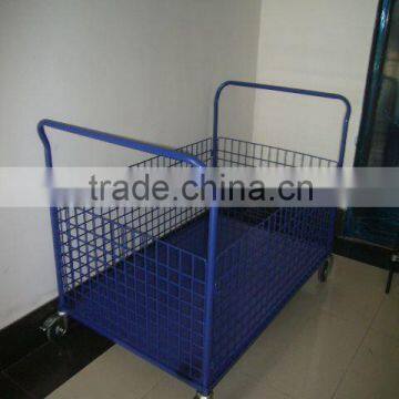 4'' wheel wire cart/trolley/hand cart/storage cart