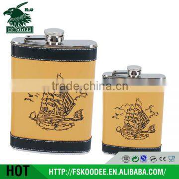 2015 6oz hip flask, wine hip flask, kidney shape of the flask for wine