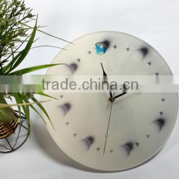 UV Oil 4C Printing Planet Decorative Acrylic Wall Clock