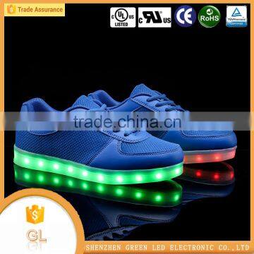 2016 New Style Colorful simulation led shoes men casual