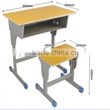 Wholesale school furniture desk and chair/Student desk and chair/Double classroom furniture MK