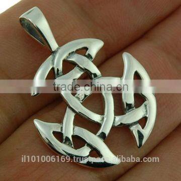 Silver Celtic Knot Pendant, Pn025 photo-2