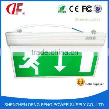 3W Hot Sell Rechargeable LED Fire Emergency Exit Sign, LED Acrylic Exit Sign                        
                                                Quality Choice