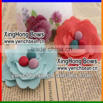 new styles! hot-sales handmade kids shabby flower with clip !cute girl hair flower clips ! hair flower clips for kids SF-174