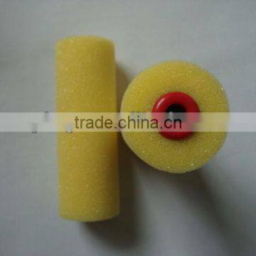 yellow mini foam paint roller