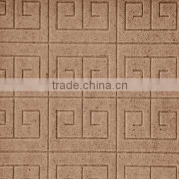 Decorative patterned embossed hardboard