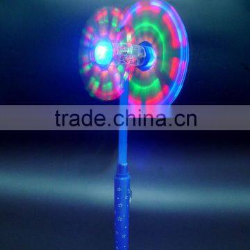 2015 Hot Selling LED Rainbow Double End Flashing Windmill for Kids