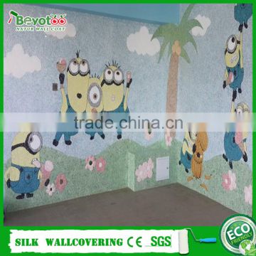 DIY fiber decor wall coating Oriental Coat wall covering Fuji Mural Wall Coat