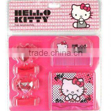 OEM SERVICE--6 PCS FASHION HAIR ACCESSORY SET HELLO KITTY