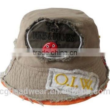 wholesale bucket hat/ custom bucket hat/ khaki bucket hat