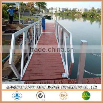 Aluminum Dock Ramp with wood decking made in China