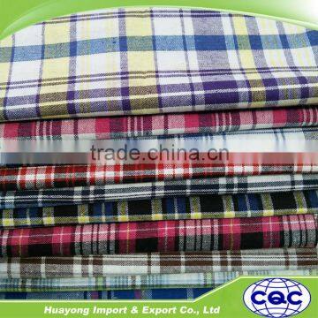 TC polyester cotton T65/C35 yarn dyed checked Shirting Fabric