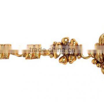 Indian Traditional Antique GoldTone Maang Tikka Hair Fashion Jewelry