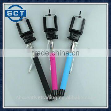 Foldable Selfie Stick Monopod Cable Take Pole Monopod Selfie Stick Extendable Monopod with Cable
