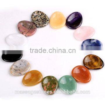 Custom colorful natural worry stone tumb stone gemstone