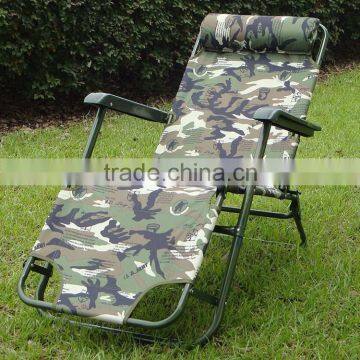 Outdoor camping hiking camouflage folding lounge chair