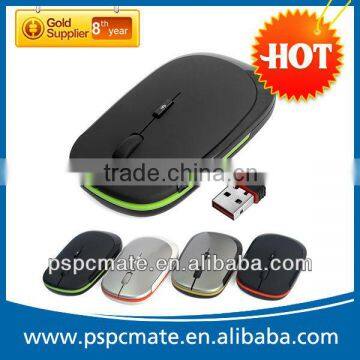 Fa2013 hot selling cheapest 2400DPI colourful 3D USB wireless computer optical mouse 2.4G Wireless Mouse With Mini USB Receiver