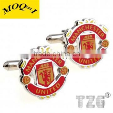 Fashion Stainless Steel Soccer Club Cuff Link