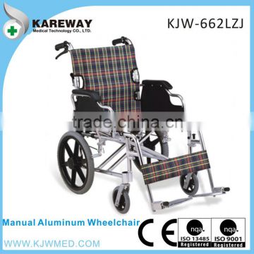 Hospital lightweight folding wheelchair for disabled