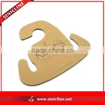 Sinicline Paper Cardboard Shoes Hanger/Hook With Printed Logo