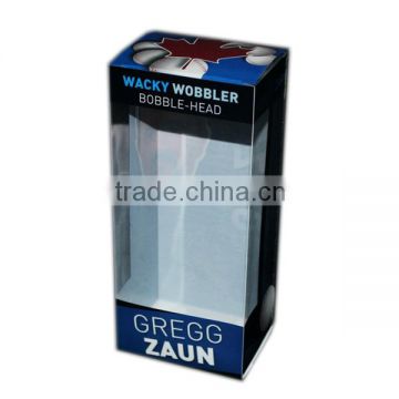 gift baseball display box pvc tuck top packaging