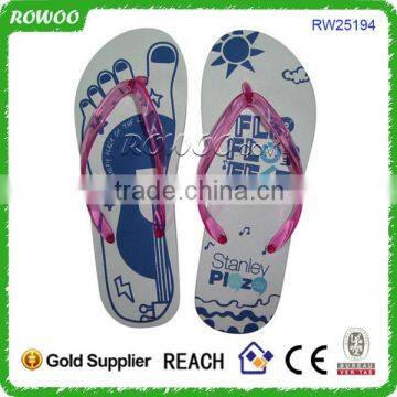 Custom Design Slippers Clear Flip Flops Printed Hotel Slipper photo-4