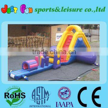 funny inflatable pool obstacle course for sale