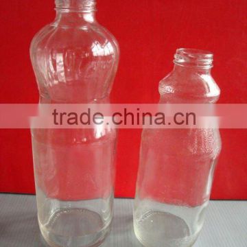 glass beverage bottle