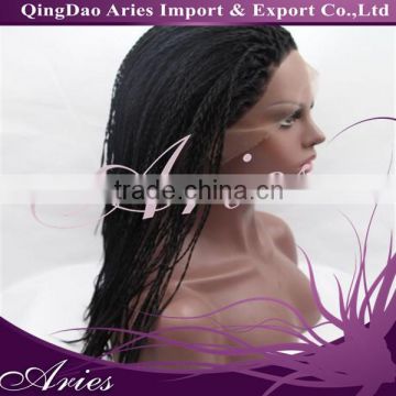 Wholesale 8''-36'' african american synthetic braided lace wig