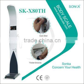 SK-X80th LCD Touch Screen Bill Operated Outside Omron Weighing Operation Scale