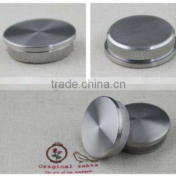 Ss 304/316 inox handrail railing flat end cap for pipe