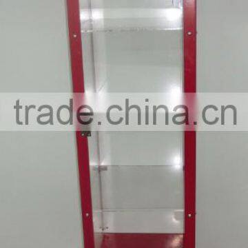 Metal jewellery window showroom display sets designs with glasses show case