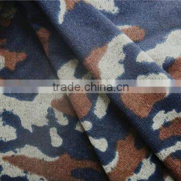 High Quality Warm Comfortable Printted Knitted Polyester Fabric