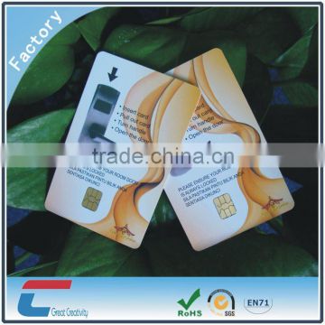 AT24C16 smart IC card with logo printed