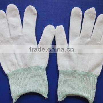 Nylon knitted glove, light weight 13 gauge