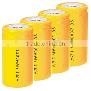 ni-cd sc 1200mah rechargeable battery 1.2v 1.2v ni cd rechargeable battery