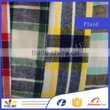 100% Cotton Yarn Dyed Plaid Flannel Fabric