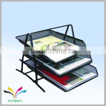 China manufacturer wholesale school stationery office desktop metal mesh stackable document tray