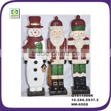 Resin Wholesale cheap customized santa claus set of 3